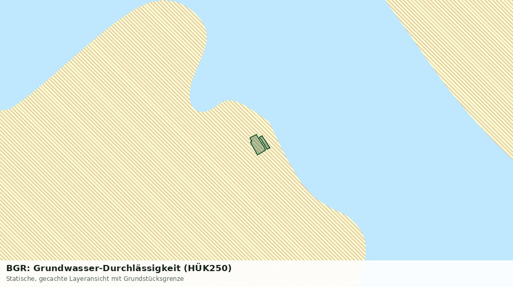 Statische Kartenansicht: BGR: Grundwasser-Durchlässigkeit (HÜK250)