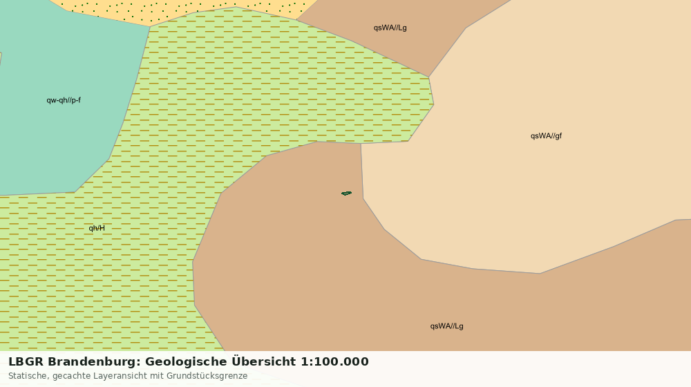 Statische Kartenansicht: LBGR Brandenburg: Geologische Übersicht 1:100.000