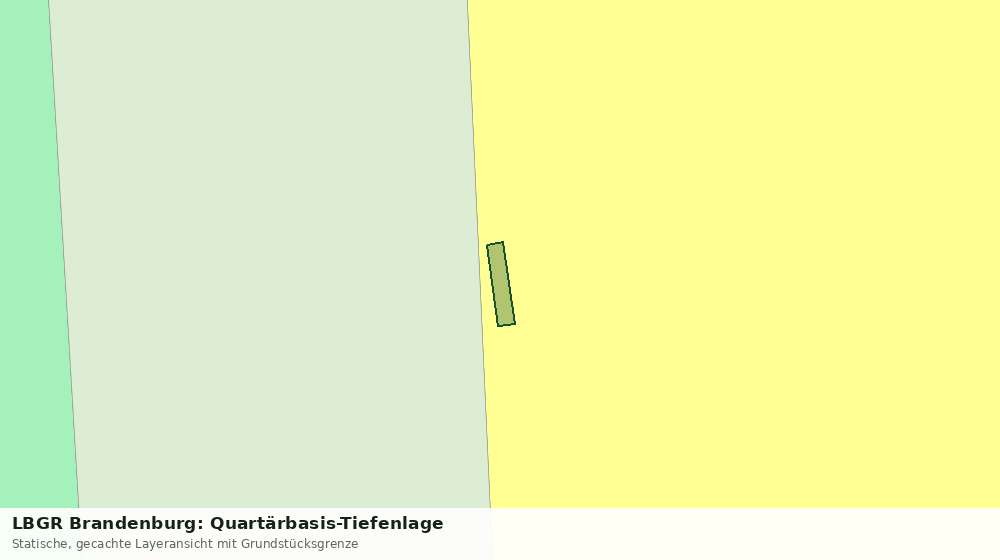 Statische Kartenansicht: LBGR Brandenburg: Quartärbasis-Tiefenlage