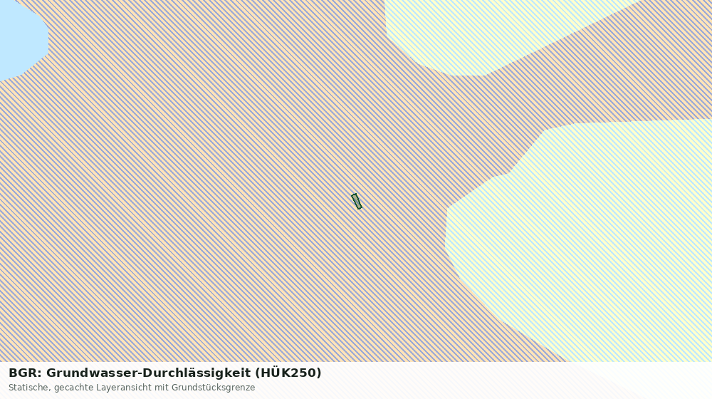 Statische Kartenansicht: BGR: Grundwasser-Durchlässigkeit (HÜK250)
