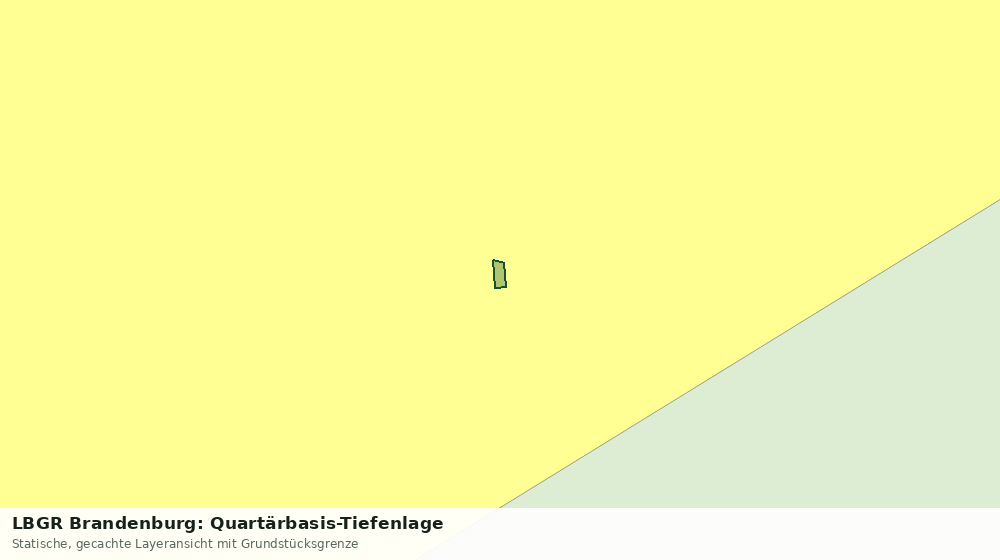 Statische Kartenansicht: LBGR Brandenburg: Quartärbasis-Tiefenlage