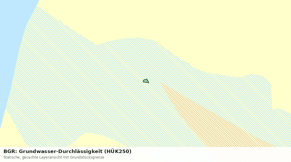 Statische Kartenansicht: BGR: Grundwasser-Durchlässigkeit (HÜK250)