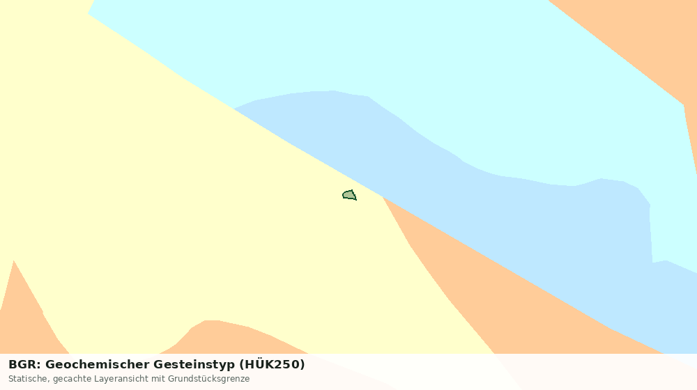Statische Kartenansicht: BGR: Geochemischer Gesteinstyp (HÜK250)