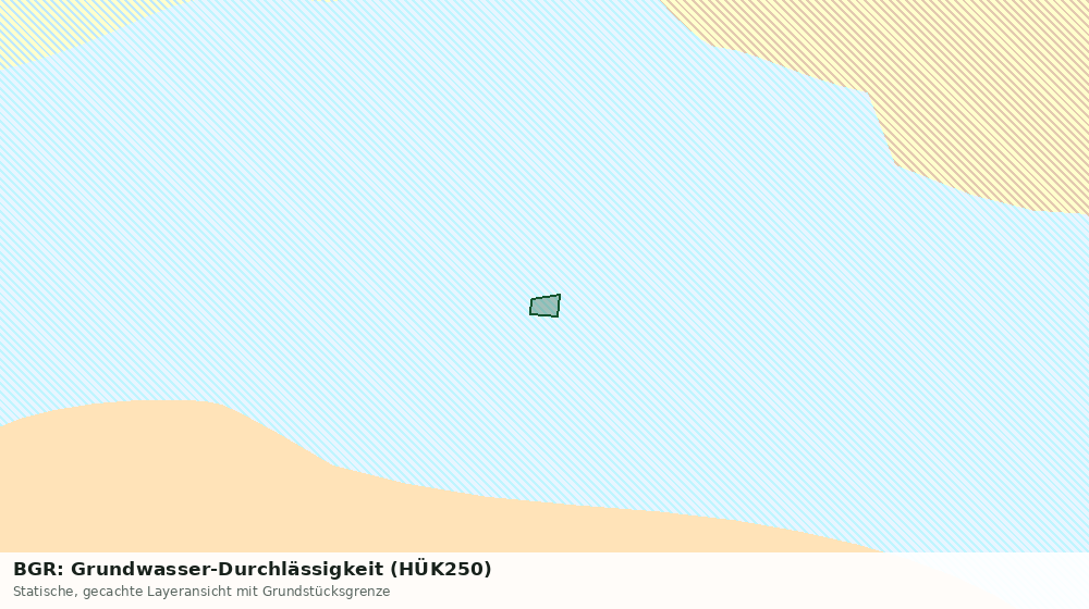 Statische Kartenansicht: BGR: Grundwasser-Durchlässigkeit (HÜK250)