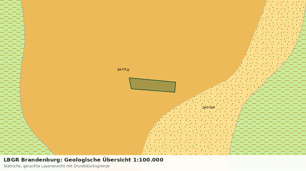 Statische Kartenansicht: LBGR Brandenburg: Geologische Übersicht 1:100.000