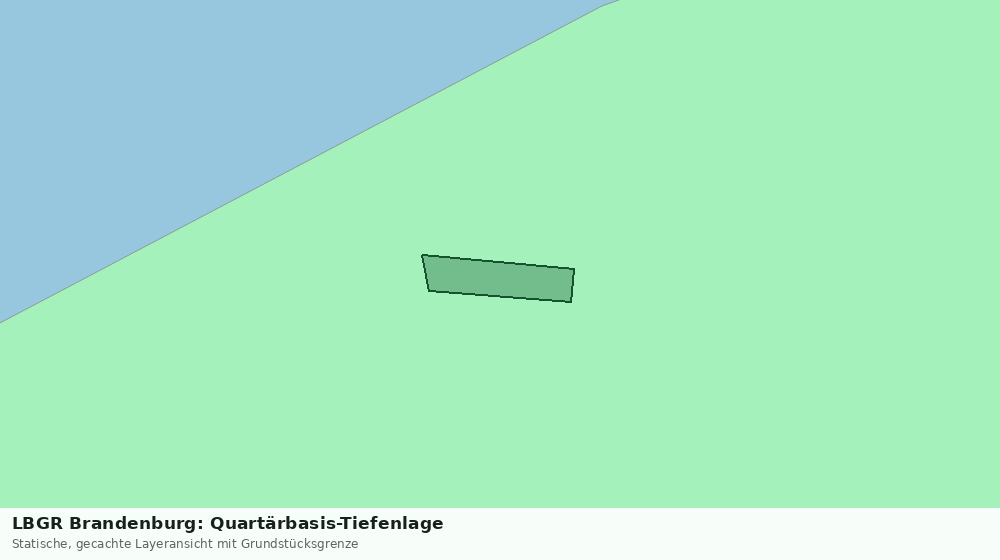 Statische Kartenansicht: LBGR Brandenburg: Quartärbasis-Tiefenlage