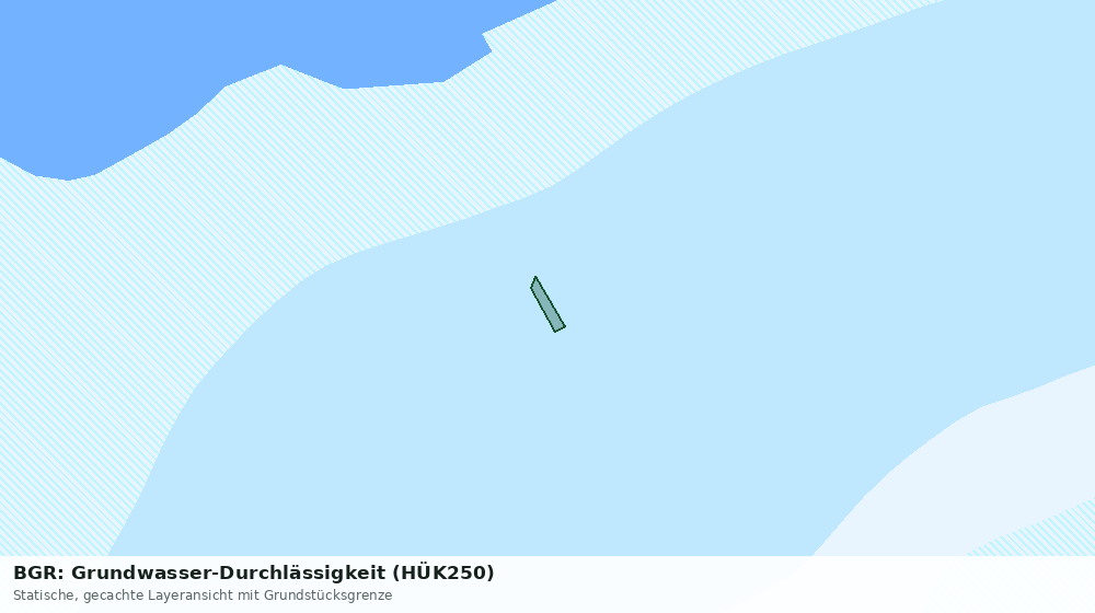 Statische Kartenansicht: BGR: Grundwasser-Durchlässigkeit (HÜK250)