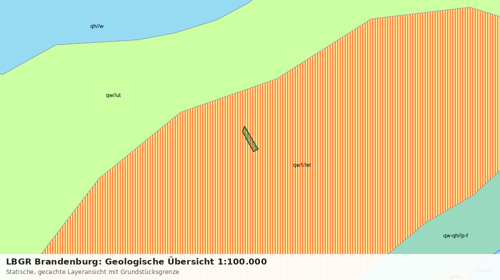 Statische Kartenansicht: LBGR Brandenburg: Geologische Übersicht 1:100.000