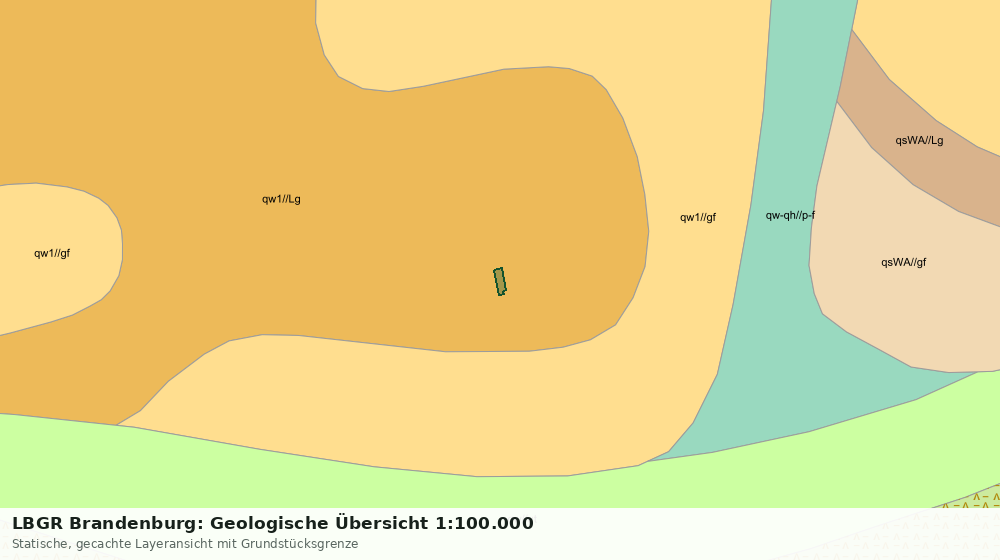 Statische Kartenansicht: LBGR Brandenburg: Geologische Übersicht 1:100.000
