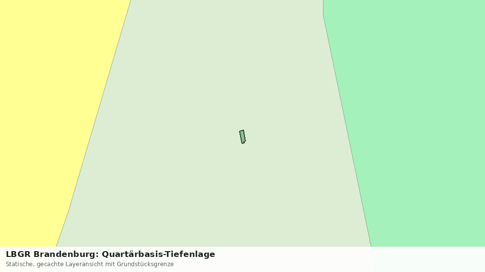 Statische Kartenansicht: LBGR Brandenburg: Quartärbasis-Tiefenlage