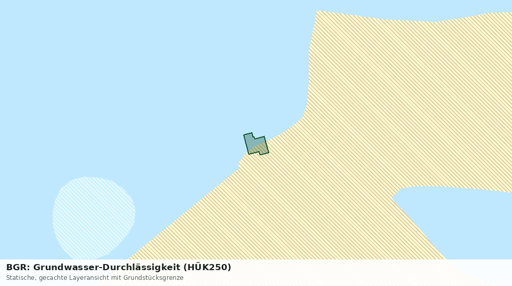 Statische Kartenansicht: BGR: Grundwasser-Durchlässigkeit (HÜK250)