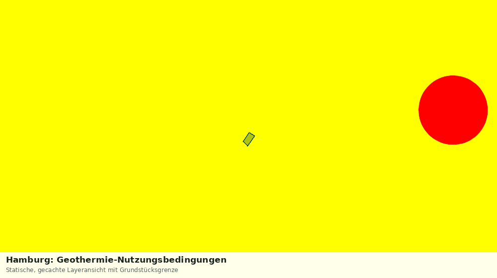Statische Kartenansicht: Hamburg: Geothermie-Nutzungsbedingungen