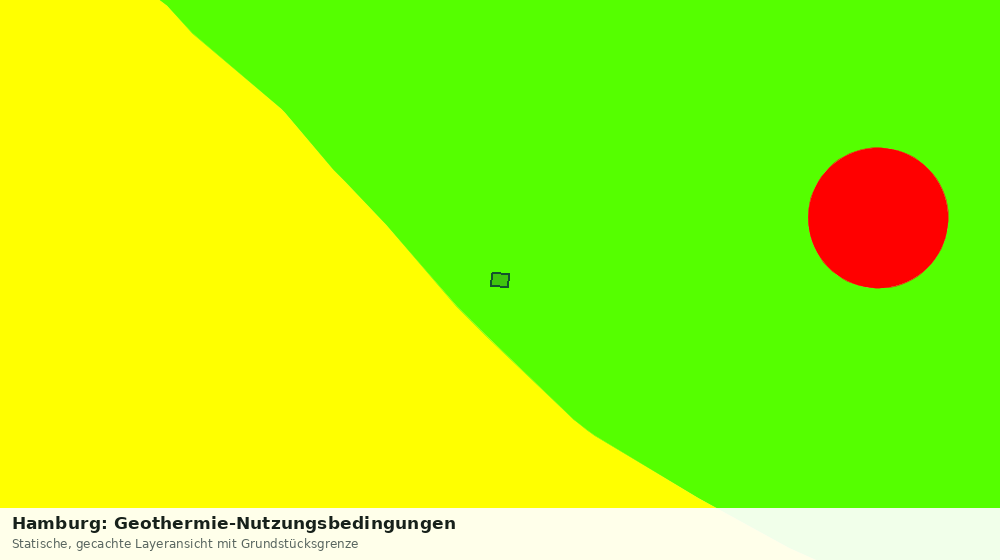 Statische Kartenansicht: Hamburg: Geothermie-Nutzungsbedingungen