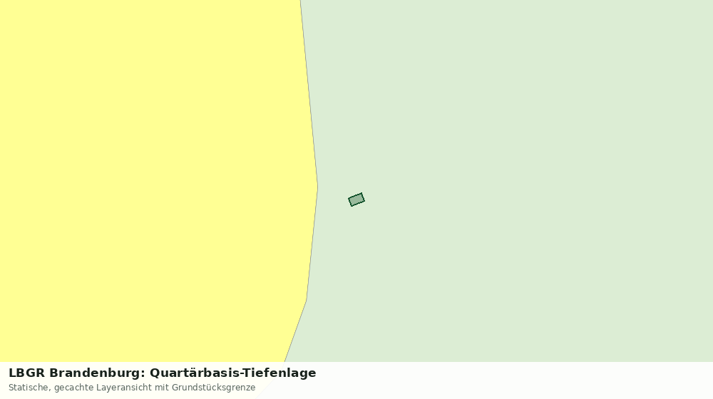 Statische Kartenansicht: LBGR Brandenburg: Quartärbasis-Tiefenlage