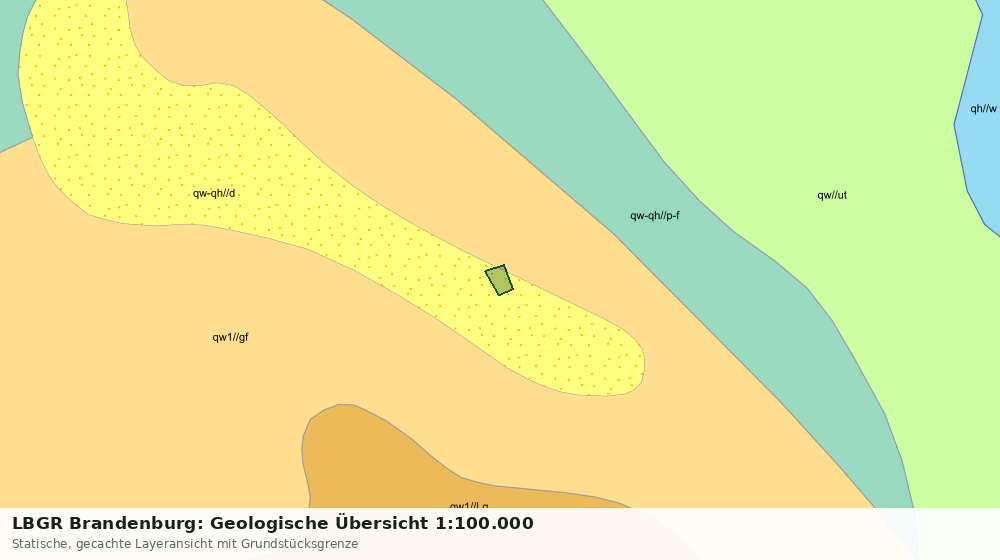 Statische Kartenansicht: LBGR Brandenburg: Geologische Übersicht 1:100.000