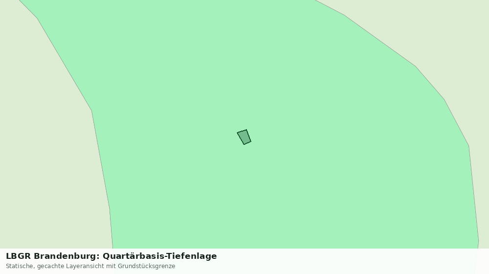 Statische Kartenansicht: LBGR Brandenburg: Quartärbasis-Tiefenlage