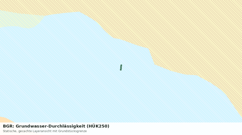 Statische Kartenansicht: BGR: Grundwasser-Durchlässigkeit (HÜK250)
