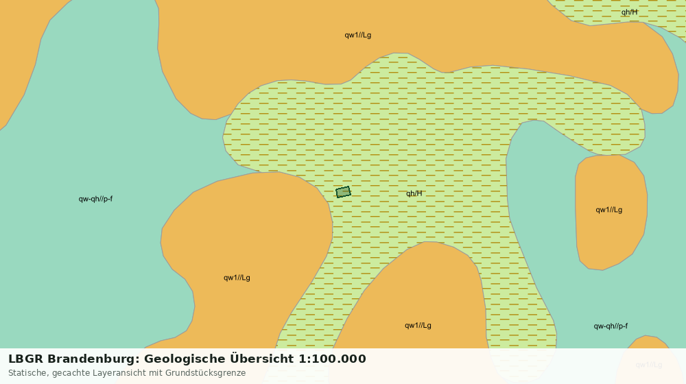 Statische Kartenansicht: LBGR Brandenburg: Geologische Übersicht 1:100.000