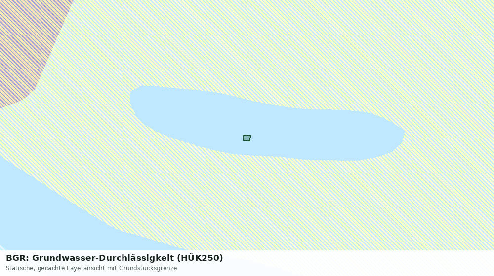 Statische Kartenansicht: BGR: Grundwasser-Durchlässigkeit (HÜK250)