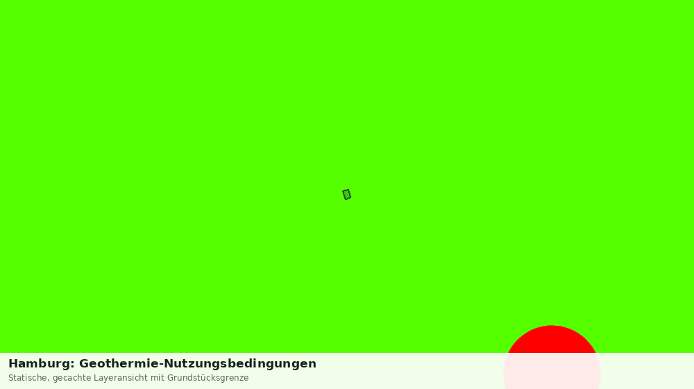 Statische Kartenansicht: Hamburg: Geothermie-Nutzungsbedingungen