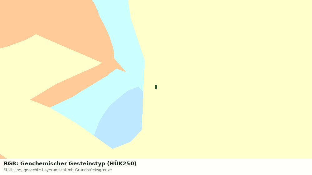 Statische Kartenansicht: BGR: Geochemischer Gesteinstyp (HÜK250)