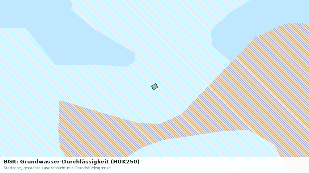 Statische Kartenansicht: BGR: Grundwasser-Durchlässigkeit (HÜK250)