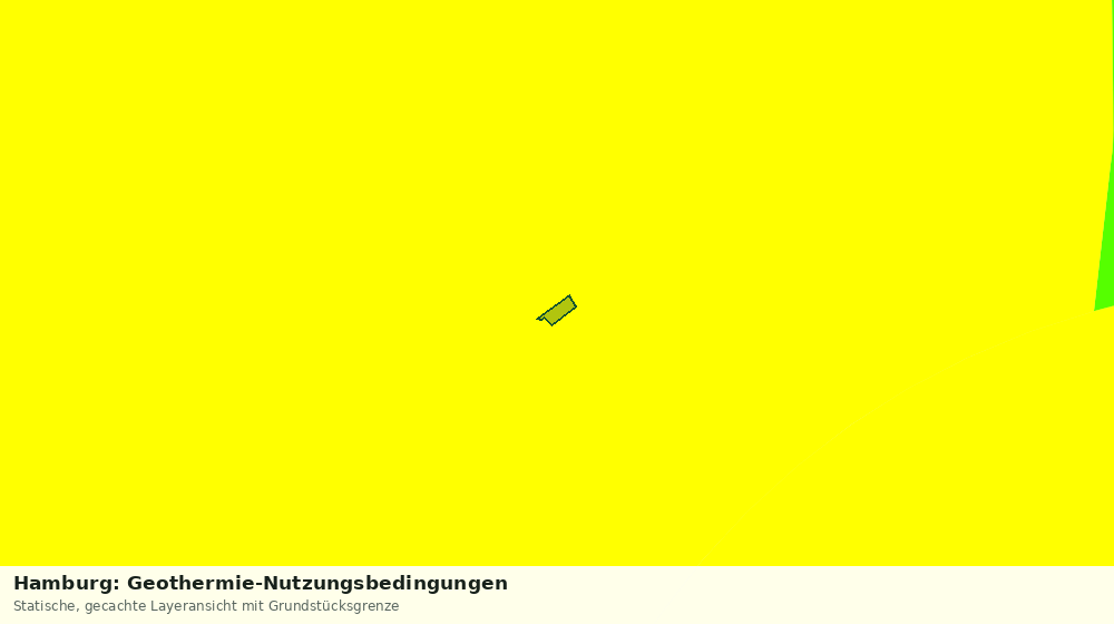 Statische Kartenansicht: Hamburg: Geothermie-Nutzungsbedingungen