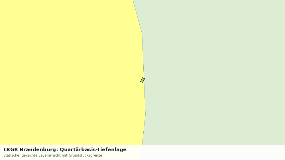 Statische Kartenansicht: LBGR Brandenburg: Quartärbasis-Tiefenlage
