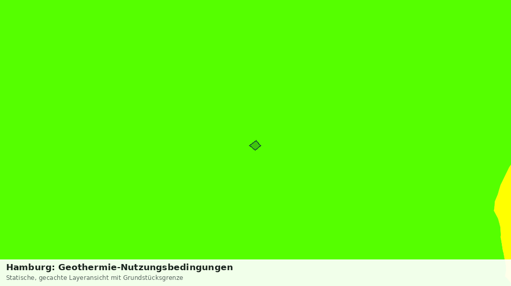 Statische Kartenansicht: Hamburg: Geothermie-Nutzungsbedingungen