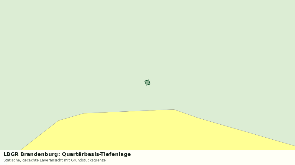 Statische Kartenansicht: LBGR Brandenburg: Quartärbasis-Tiefenlage