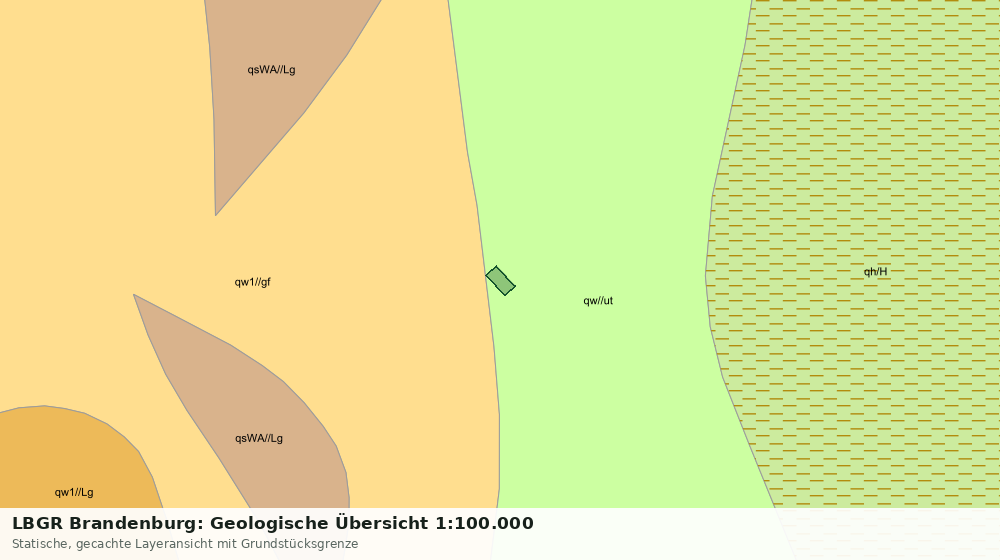 Statische Kartenansicht: LBGR Brandenburg: Geologische Übersicht 1:100.000