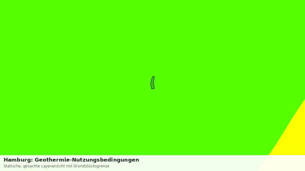 Statische Kartenansicht: Hamburg: Geothermie-Nutzungsbedingungen