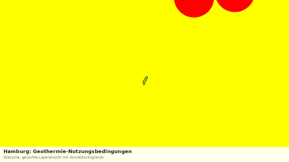 Statische Kartenansicht: Hamburg: Geothermie-Nutzungsbedingungen