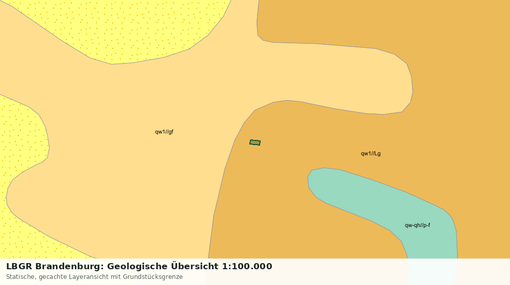 Statische Kartenansicht: LBGR Brandenburg: Geologische Übersicht 1:100.000