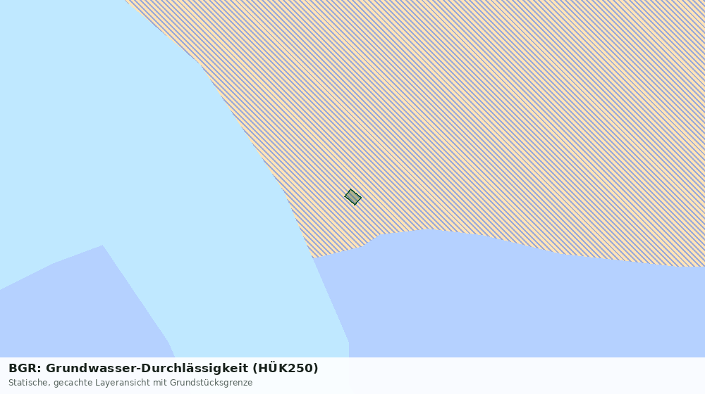 Statische Kartenansicht: BGR: Grundwasser-Durchlässigkeit (HÜK250)