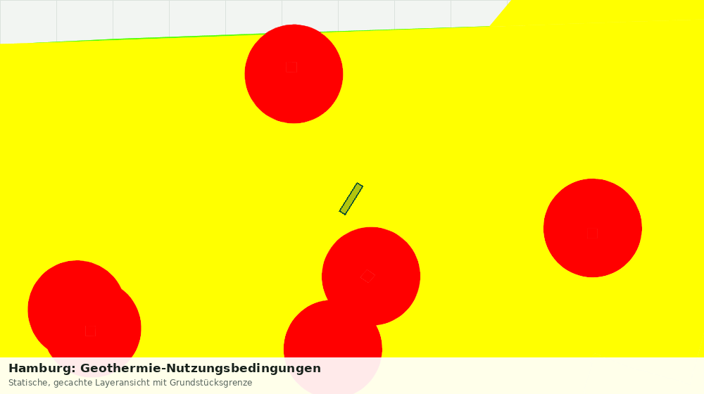 Statische Kartenansicht: Hamburg: Geothermie-Nutzungsbedingungen