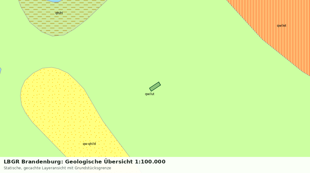 Statische Kartenansicht: LBGR Brandenburg: Geologische Übersicht 1:100.000