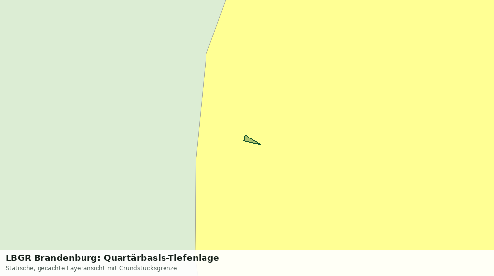 Statische Kartenansicht: LBGR Brandenburg: Quartärbasis-Tiefenlage