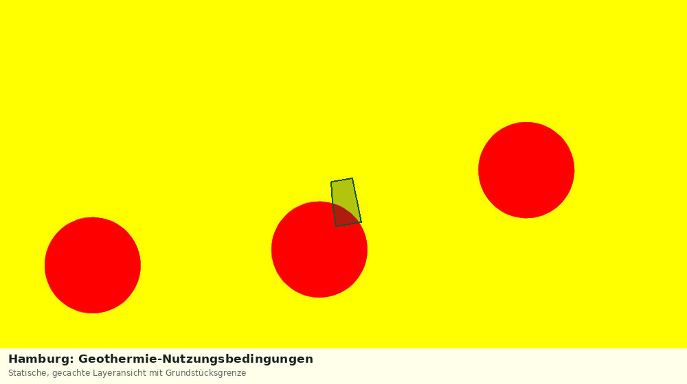 Statische Kartenansicht: Hamburg: Geothermie-Nutzungsbedingungen