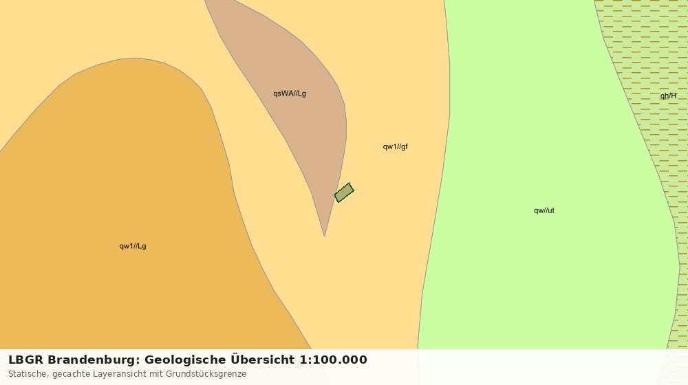 Statische Kartenansicht: LBGR Brandenburg: Geologische Übersicht 1:100.000