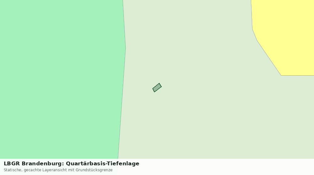 Statische Kartenansicht: LBGR Brandenburg: Quartärbasis-Tiefenlage