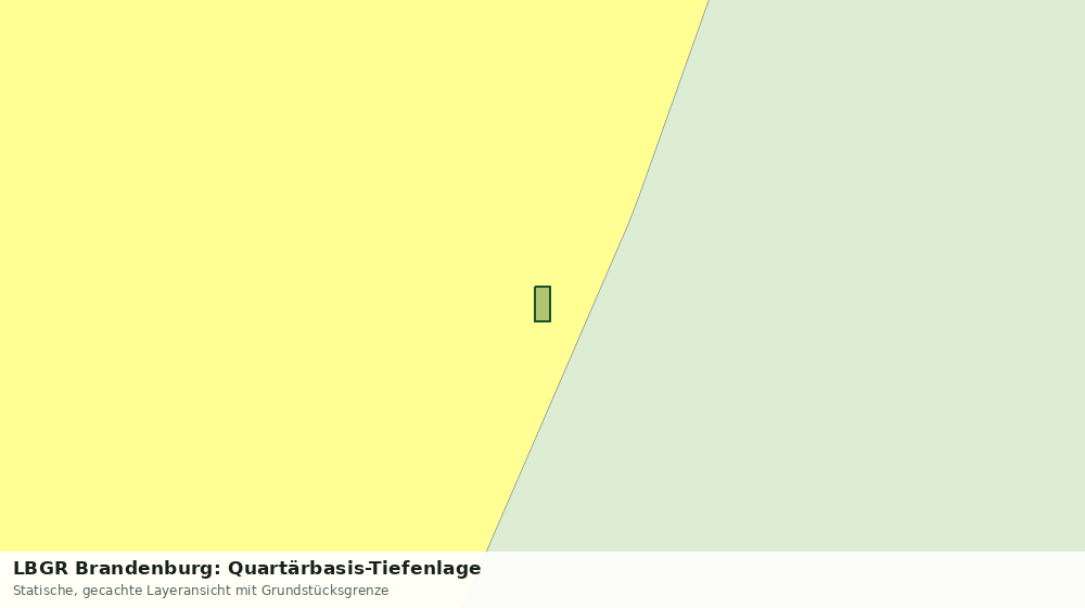 Statische Kartenansicht: LBGR Brandenburg: Quartärbasis-Tiefenlage