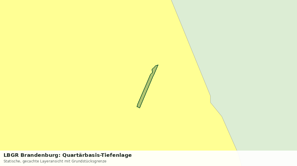Statische Kartenansicht: LBGR Brandenburg: Quartärbasis-Tiefenlage