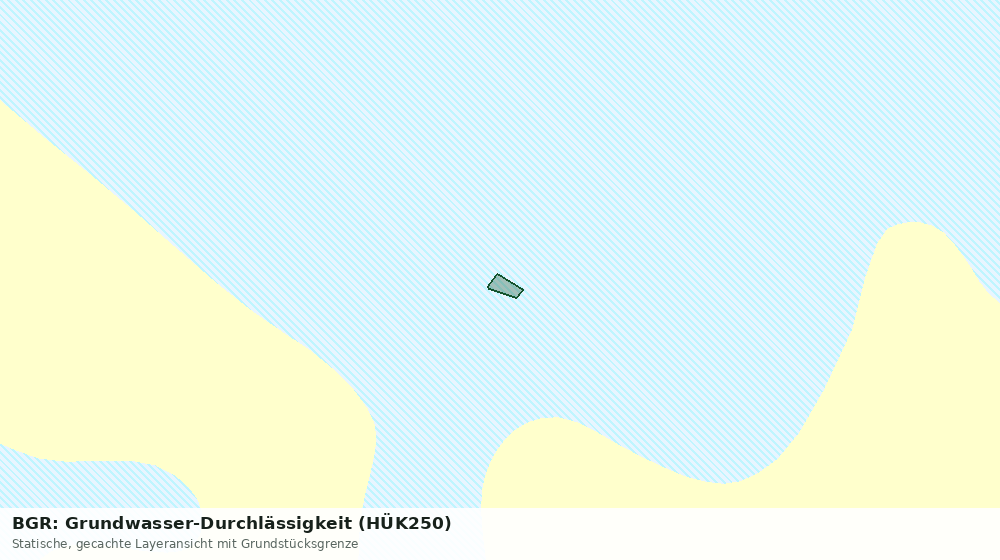 Statische Kartenansicht: BGR: Grundwasser-Durchlässigkeit (HÜK250)