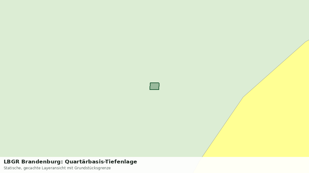Statische Kartenansicht: LBGR Brandenburg: Quartärbasis-Tiefenlage