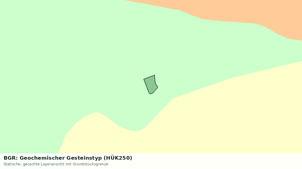 Statische Kartenansicht: BGR: Geochemischer Gesteinstyp (HÜK250)