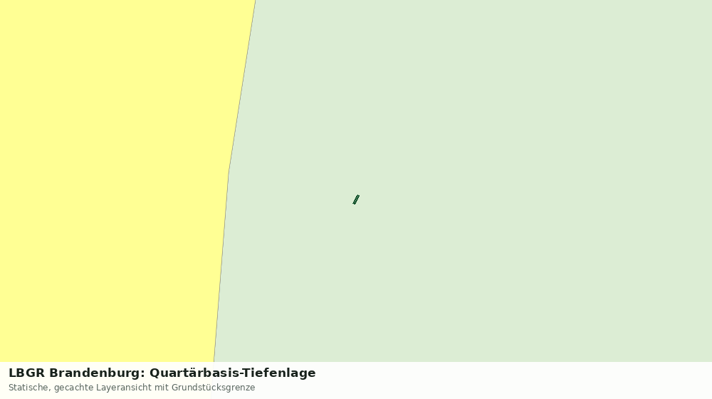 Statische Kartenansicht: LBGR Brandenburg: Quartärbasis-Tiefenlage