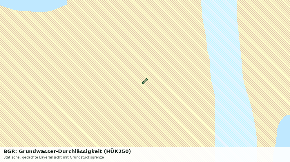 Statische Kartenansicht: BGR: Grundwasser-Durchlässigkeit (HÜK250)