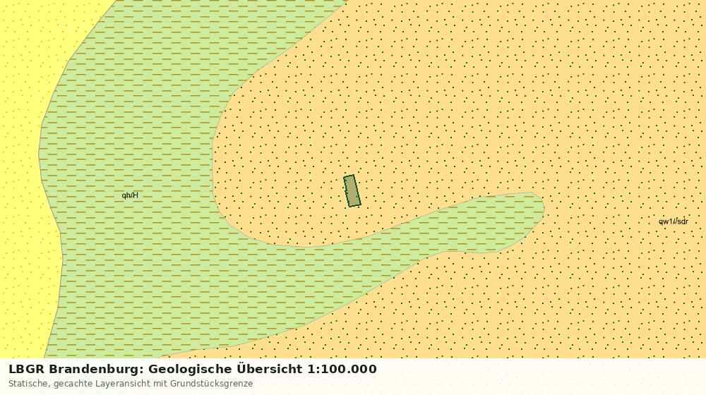 Statische Kartenansicht: LBGR Brandenburg: Geologische Übersicht 1:100.000
