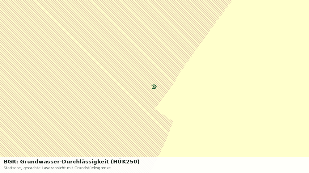 Statische Kartenansicht: BGR: Grundwasser-Durchlässigkeit (HÜK250)